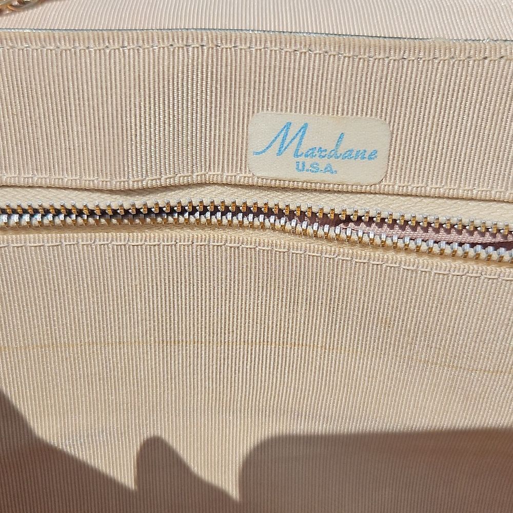 Vintage Mardane USA Gold Foil Convertible Clutch Shoulder Bag - Picture 3 of 7
